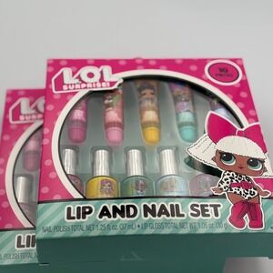 Fun Stocking Stuffer Gift‎ - 10 Piece LOL Surprise Nail And Lip Gloss Set! Cute!